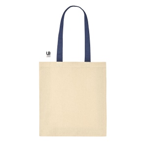 Tote bag 220 grs coton avec poignées et soufflets colorés : berkeley 3