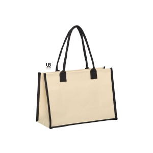 Sac shopping 340grs coton canvas laminé avec fond rigide amovible : princesse 2