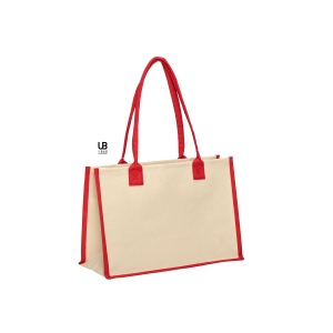 Sac shopping 340grs coton canvas laminé avec fond rigide amovible : princesse