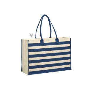 Sac shopping zippé 340grs coton canvas laminé avec fond rigide amovible : croisette 3