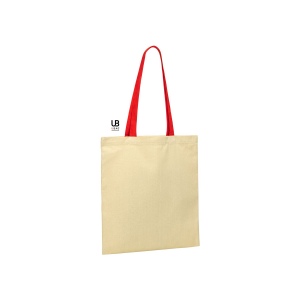 Tote bag 220grs coton avec anses colorées : marietta 2