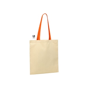 Tote bag 220grs coton avec anses colorées : marietta