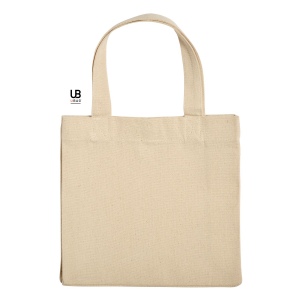Tote bag 220grs coton avec soufflets et bouton pression : prato 2