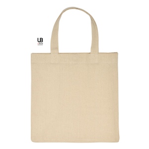 Tote bag 220grs coton avec soufflets et bouton pression : siena 2