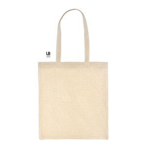 Tote bag 130grs coton une face pleine/une face filet coton : corfu 2