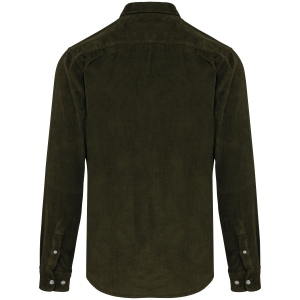 Chemise manches longues en velours homme 16