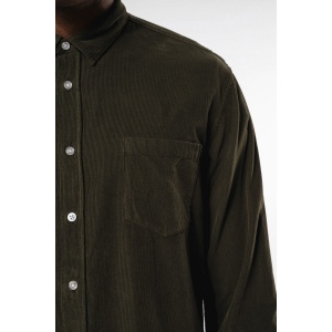 Chemise manches longues en velours homme 8