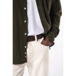 Chemise manches longues en velours homme 9