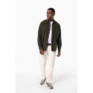 Chemise manches longues en velours homme 12