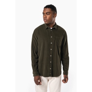 Chemise manches longues en velours homme 13