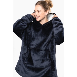Plaid poncho unisexe 15