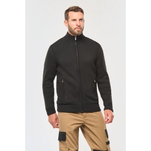 Cardigan doublé polaire homme