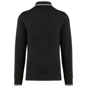 Polo maille piquée manches longues homme 7