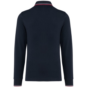 Polo maille piquée manches longues homme 9