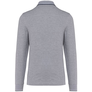 Polo maille piquée manches longues homme 10