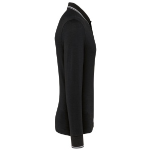 Polo maille piquée manches longues homme 12