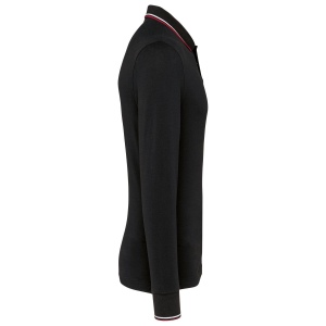 Polo maille piquée manches longues homme 13