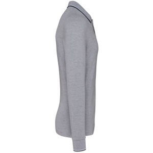 Polo maille piquée manches longues homme 15