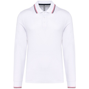Polo maille piquée manches longues homme 6