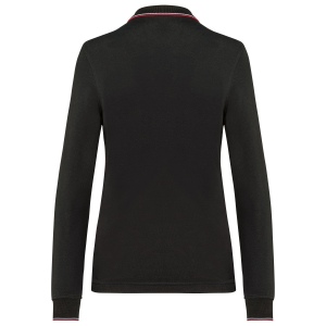 Polo maille piquée manches longues femme 8