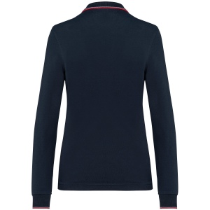 Polo maille piquée manches longues femme 9