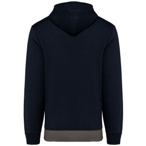 Sweat-shirt tricolore à capuche unisexe 7