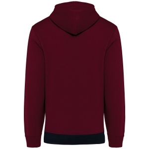 Sweat-shirt tricolore à capuche unisexe 9