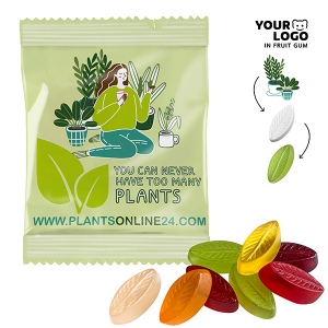 Gommes de fruits PERSONNALISÉES, VEGAN, 20 g, sachet conventionnel