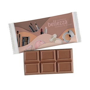 Tablette de chocolat M, flowpack PAPIER