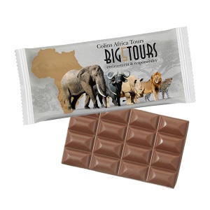 Tablette de chocolat L, flowpack PAPIER