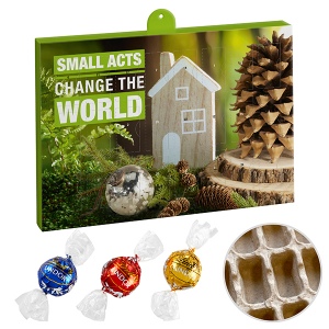 Calendrier de l’avent de marque Premium – version PAPIER avec Lindor de Lindt