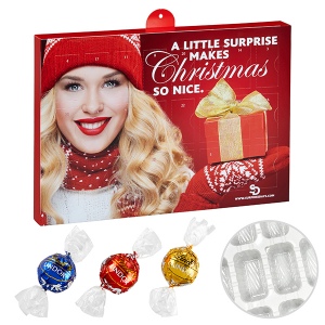 Calendrier de l’avent de marque Premium avec Lindor de Lindt