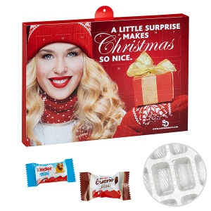Calendrier de l’avent de marque Premium avec Kinder Chocolat et Kinder Bueno Mini