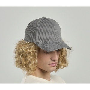 Casquette 6 pans en corduroy recyclé