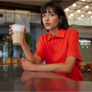 Polo femme 65/35 en polyester recyclé