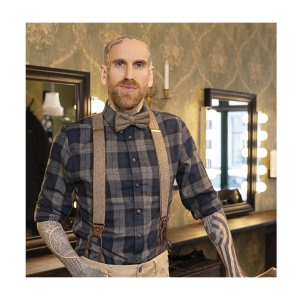 Bretelles avec motif à chevrons Herringbone