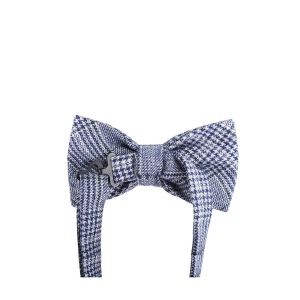 Noeud papillon stylé avec motif à carreaux (glencheck) 4