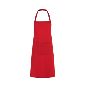 Tablier à bavette en polycoton avec poche 3