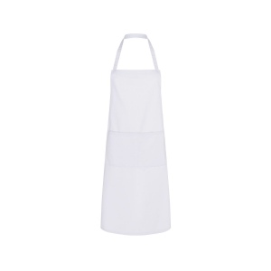 Tablier à bavette en polycoton avec poche 2