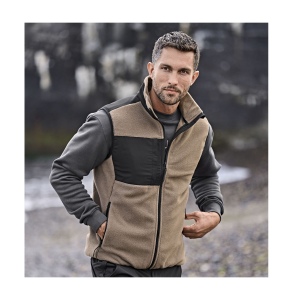 Bodywarmer épais avec empiècements renforcés