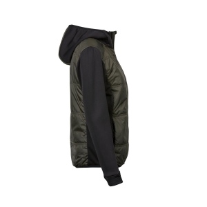 Veste bi-matière à capuche femme 10