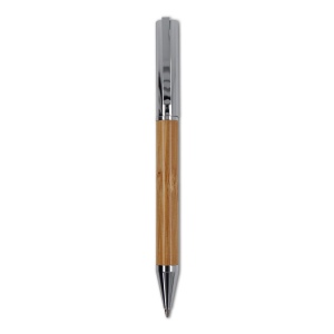 Ensemble stylo à bille et roller en métal bambou dans une boîte cadeau 7