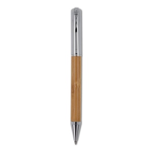 Ensemble stylo à bille et roller en métal bambou dans une boîte cadeau 10