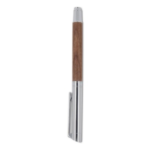 Ensemble stylo à bille et roller en métal bois de noyer dans une boîte cadeau 8