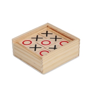 Set Tic Tac Toe dans une boîte en bois 4