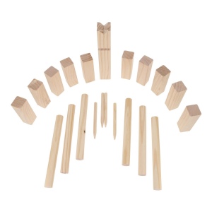 Jeu Kubb en bois en pochette 4