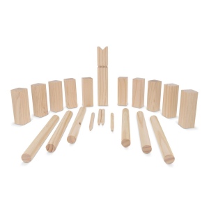 Jeu Kubb en bois en pochette 2