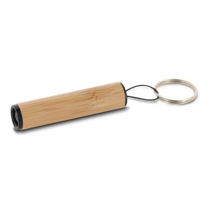 Porte-clés lampe de poche en bambou 2
