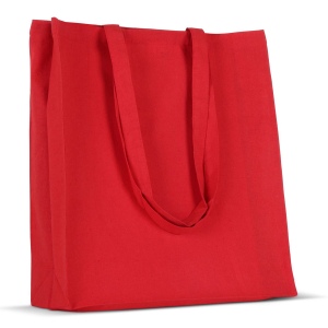 Sac en coton recyclé avec soufflet 140g/m² 38x10x42cm 17