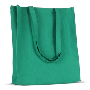 Sac en coton recyclé avec soufflet 140g/m² 38x10x42cm 19